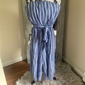 Nautical beach jumpsuit